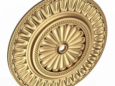 Ceiling Rosette 05 Low-poly 3D model