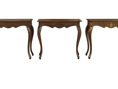  Classic side table 900 Low-poly 3D model