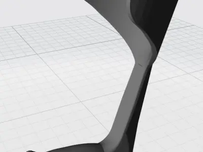 Plastic crutch handle 3D print model