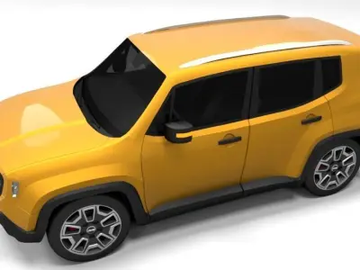 JEEP REGENADE Low-poly 3D model