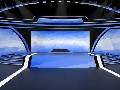 Virtual Stage 3d Model 3D model