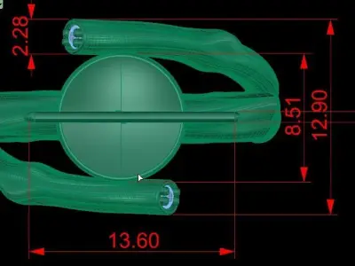 flower ring 3D print model