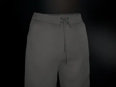 Gray Shorts Low-poly 3D model