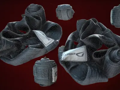 Bandages Low-poly 3D model