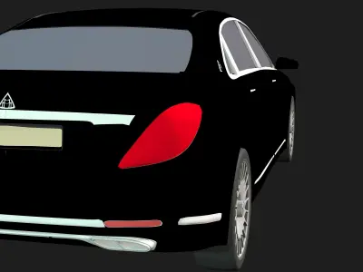 Black Realistic Car 3D model