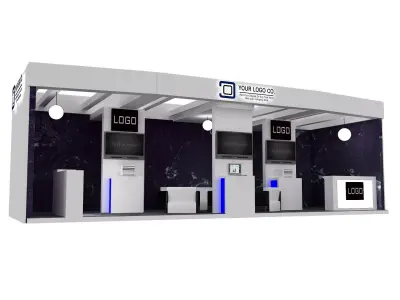 Booth Exhibition Stand a563c 3D model