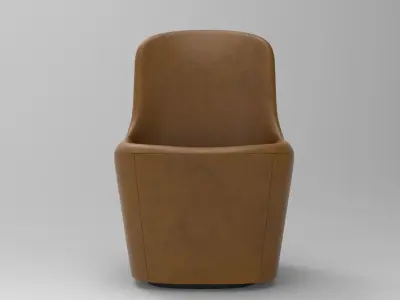 Mog Armchair Low-poly 3D model