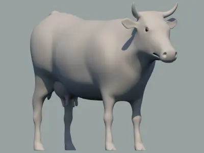 cow mammal 3D model
