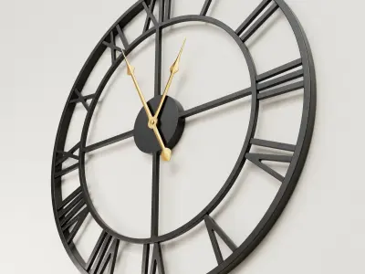 Metal Wall Clock 3D model
