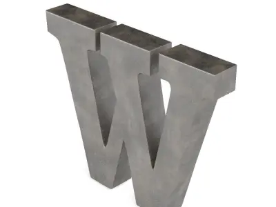 Coro Austin Design Leite Letter Blocks  Free 3D model