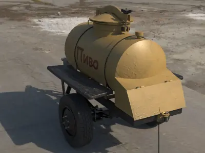 mobile beer keg 3D model