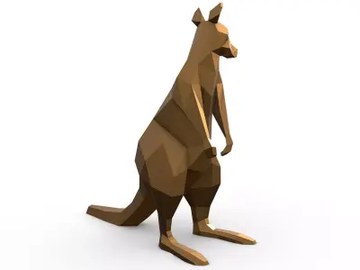 wallaby 3D print model