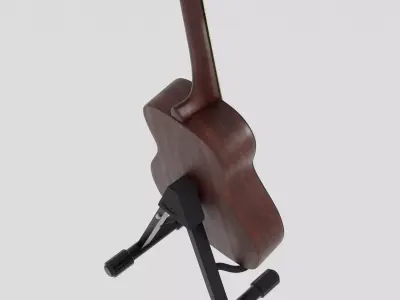 Acoustic guitar Free 3D model