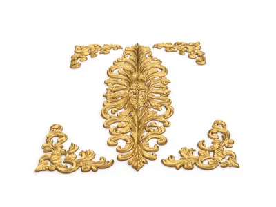 Classic decor ornament carved 39 3D model