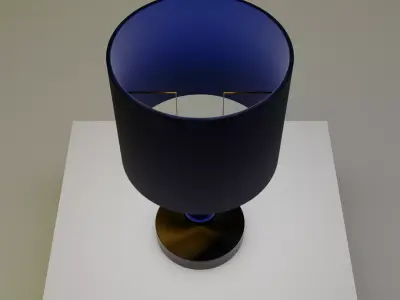 Crystal Table Lamp Free low-poly 3D model