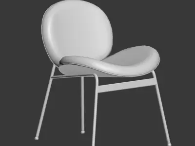 Lounge Chair Jane and Side Table Messina Nesting West Elm  3D model