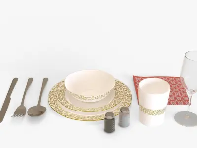 Table Setting 3D model