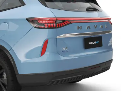 2024 GWM Haval H6 HEV with Interior 3D model