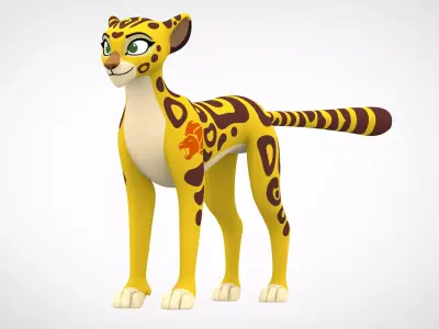 Fuli Adult Low-poly 3D model