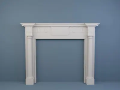 10 Fireplace mantel in Georgian Style 3D model