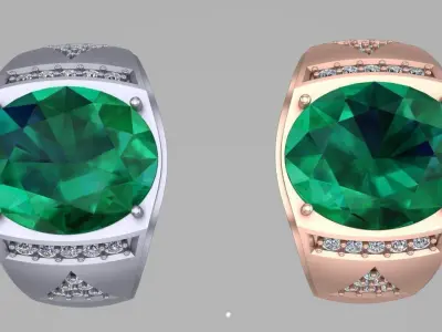 simple men ring s6 3D print model