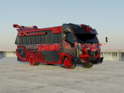 bus matatu 3D model by jmadde55