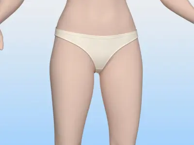 Underpants women 3D model