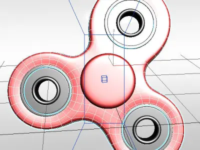 Fidget spinner 3D model