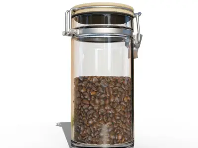 Coffee jar 3D model