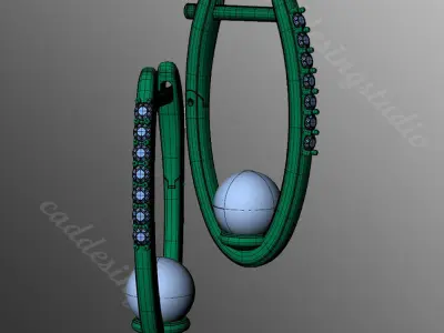Earrings od63 3D print model