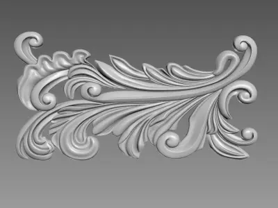 Decor for furniture 3D model 2