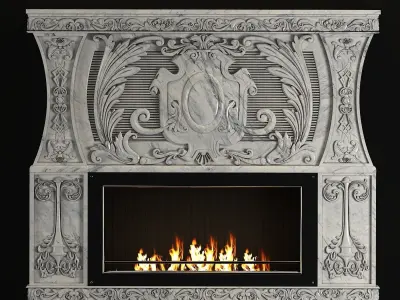 Classic Fireplace 3D model