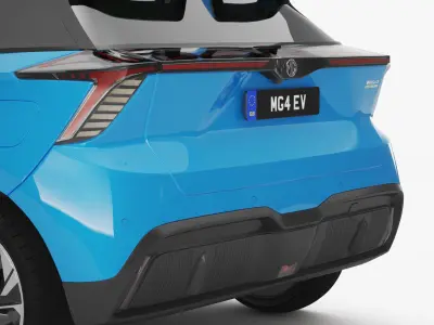 2024 MG 4 EV With Interior 3D model