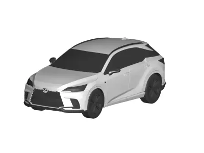 Lexus RX 500 3D model