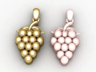 Grapes pendant 3d printable Model 3D print model