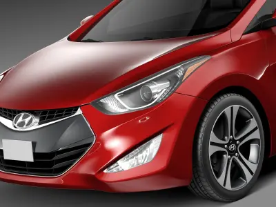 Hyundai Elantra Coupe 2014 3D model