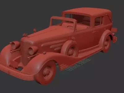 Cadillac V16 452 C town car 1933 3D print model