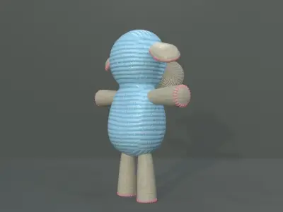 Cartoon Lamb Low-poly 3D model