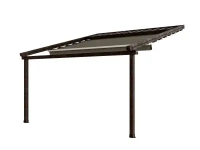 Motorized Pergola 5 rust 2 3D model