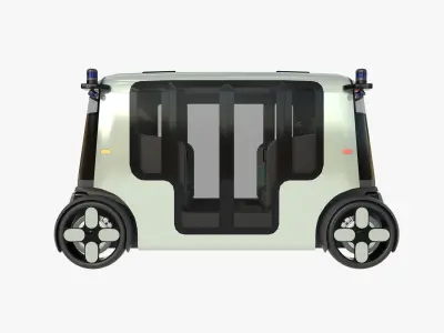 unmanned taxi 3D model