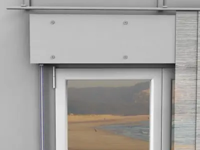 Window sliding with beach 3D model