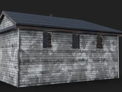 House 08 - Abandoned Low-poly 3D model