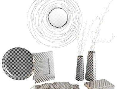 Decorative set 9 3D model