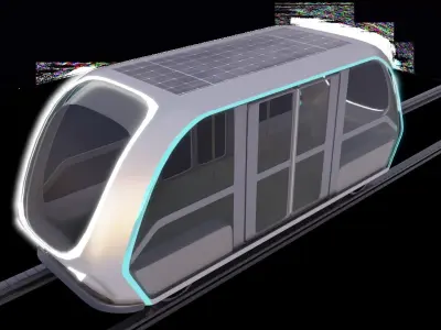 Rail Bus Free 3D model