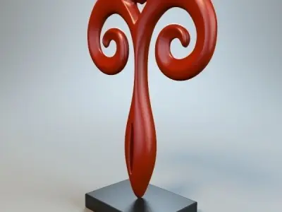 Abstract Figure m034 P 3D print model