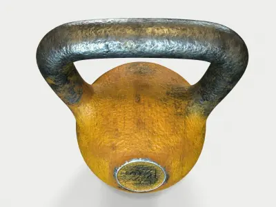 Metal Kettlebell 3D model