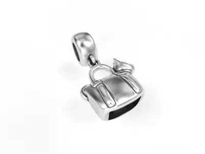 Bag with Dog Charm 3D print model