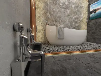 MODERN BATHROOM 3D model