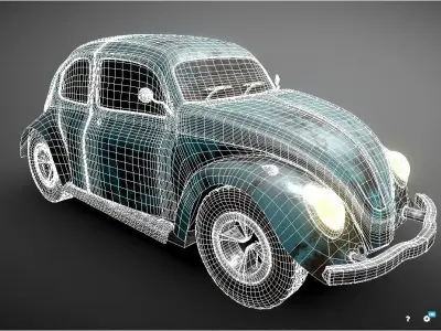 Volkswagen Beetle Vintage 3D model