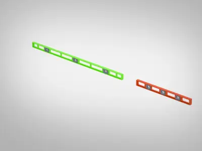Construction Level Low-poly 3D model